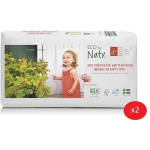 NATY - Lot de 2 paquets de couches Taille 4+ Maxi+ 9-20 kg 42 pcs TUVendu parrakuten