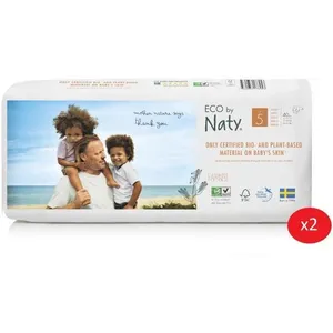 Comparateur de prix : Naty - Lot De 2 Paquets De Couches Taille 5 12-18 Kg 40 Pcs
