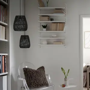 PR Home Suspension Saigon, aspect rotin, noir, Ø 28 cm pas cher