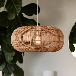 PR Home Suspension Zuri en rotin, Ø 51 cm pas cher