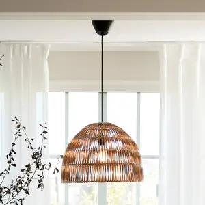 PR Home, suspension Lace, abat-jour en rotin, Ø 46 cm pas cher