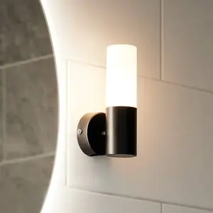 PR Home Applique murale pour salle de bain Beta, noire, IP44 pas cher