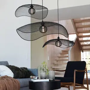 PR Home Vivi suspension, abat-jour en treillis, noir, Ø 61 cm pas cher