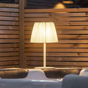 PR Home Lampe de table d'extérieur Agnar, blanc / beige, 57 cmVendu parluminaire