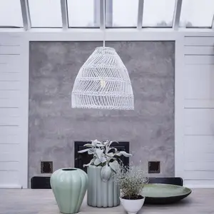 PR Home Suspension, Maja Outdoor, Ø 53 cm, blanc, rotinVendu parluminaire