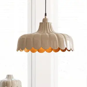PR Home Suspension Wells, beige/or, Ø 43 cm, métal pas cher