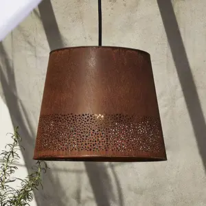PR Home Suspension Corta, couleur rouille, fiche, Ø 38 cm, E27 pas cher