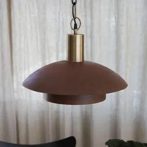 PR Home Suspension Bolton, Ø 45 cm, couleur rouille, métal pas cher