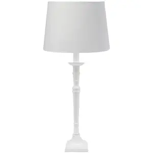 PR Home Lampe de table Salong Sofia Lin, blanc 55 cm tissu/métal pas cher