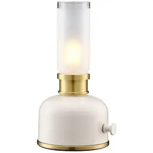 PR Home Lampe à poser LED rechargeable Frida, beige, hauteur 22 cm pas cher