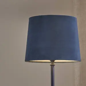 PR Home Lampe de table Tove, bleue, hauteur 56 cm, métal/tissu pas cher