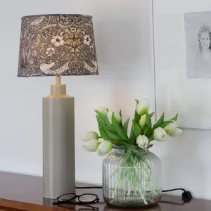 PR Home Lampe de table Solo, beige, hauteur 58 cm, métal pas cher