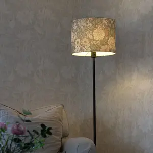 PR Home Lampe sur pied Amy, Dahlia vert/noir, 150 cm, textile, E27Vendu parluminaire