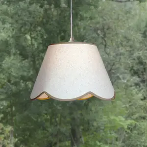 PR Home Suspension Nell, beige, Ø 35 cm, E27, tissu