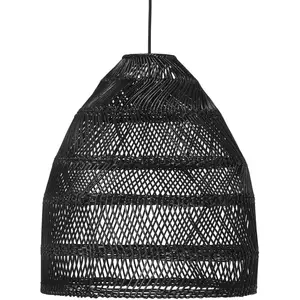 PR Home Maja suspension rotin noir, Ø 36,5 cm pas cher