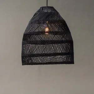 PR Home Suspension Maja, rotin, noir, Ø 45 cm