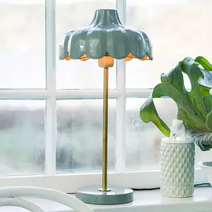 PR Home Wells lampe à poser en métal, vert/or pas cher