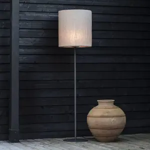 PR Home Lampadaire d'extérieur Agnar, gris foncé/blanc, 156 cmVendu parluminaire