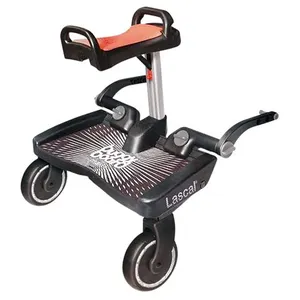 Planche de poussette + siège Lascal BuggyBoard Maxi Noir-rouge