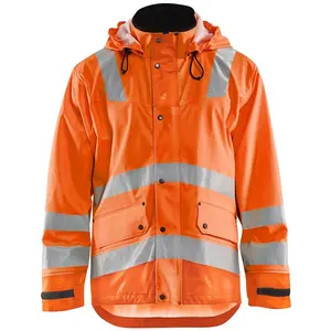 Comparateur de prix : Blåkläder Veste de pluie haute visibilité niveau 3 4327 - Orange fluo m