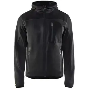 Comparateur de prix : Blåkläder Veste tricotée à capuche - 4930 - Gris foncé / Noir - l - Blaklader