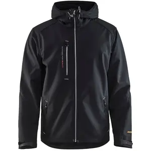 Comparateur de prix : Blåkläder Veste softshell BLAKLADER à capuche - Noir/gris - 494925179992S S