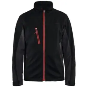 Comparateur de prix : Blåkläder Blaklader - Veste de travail softshell 4950 - Noir/Rouge m