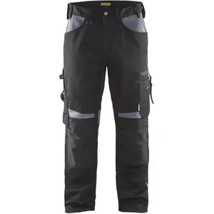 Comparateur de prix : Blåkläder Pantalon De Travail Artisan Sans Poches Flottantes Noir/gris Taille 38