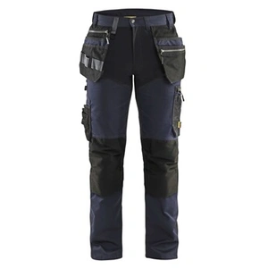 Comparateur de prix : BLAKLADER Pantalon de travail artisan + stretch bleu marine/noir T40 - BLÅKLÄDER - 159918608699C46