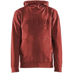 Sweat à capuche imprimé 3D rouge brique TM - BLÅKLÄDER - 353011585909M pas cher