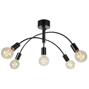 Markslöjd CYGNUS-Plafonnier 5Lumières Métal L72cm pas cher