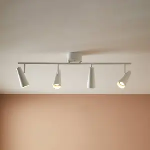Comparateur de prix : Markslöjd Markslojd CREST Crest Bar Spot de Plafond 4 Lumières Blanc Sable