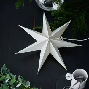 Markslöjd Étoile décorative Lively, suspendue, grise, Ø 45 cm pas cher