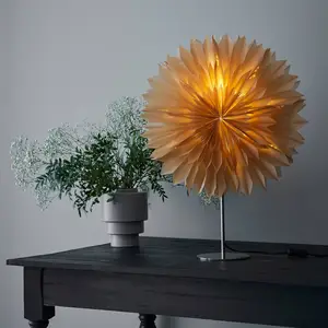 Markslöjd Étoile sur pied Solina, Ø 35 cm ambrée pas cher