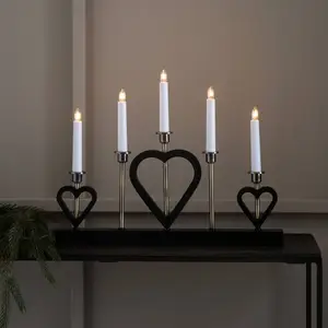 Markslöjd Chandelier Melissa à cinq lampes noir/laitonVendu parkaufland