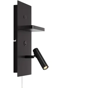 Markslöjd Applique murale LED Carica, noir, hauteur 34 cm, métalVendu parluminaire