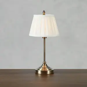 Markslöjd Lampe de table Oxford, couleur laiton, hauteur 43 cm, métal/... pas cher