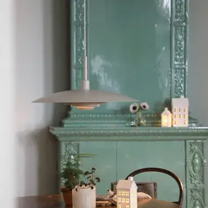Comparateur de prix : Markslöjd suspension Piny, beige, Ø 57 cm, métal, E27