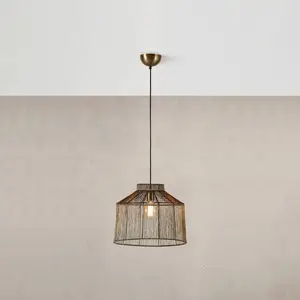 Comparateur de prix : Markslöjd Suspension Capanna, abat-jour métal, laiton ancien