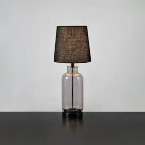 Comparateur de prix : Markslöjd Lampe à poser Costero, gris fumé/noir, 61,5 cm