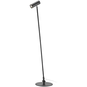 Markslöjd Lampadaire LED Arlo, noir, fer, hauteur 132 cm, à intensité ...