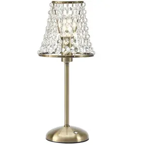Markslöjd Lampe à poser Liora, laiton vieilli/transparent, à intensité... pas cher