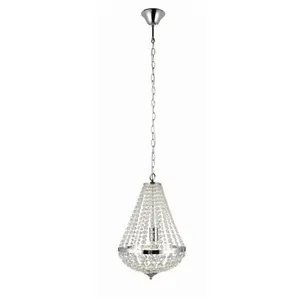Markslöjd GRÄNSÖ-Lustre Métal/Cristal Ø30cm