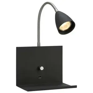 Markslöjd Markslojd - logi - Applique murale d'intérieur à 1 lumière, noir, GU10 pas cher