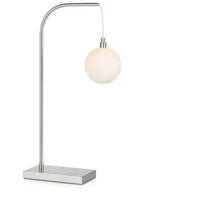Markslöjd BUDDY-Lampe à poser Métal/Verre Opalin H60cm