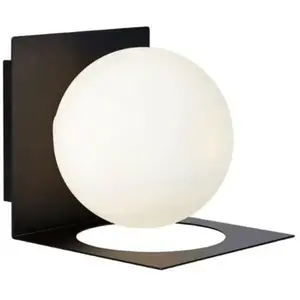 Markslöjd ZENIT-Applique de salle de bain Métal/Verre dépoli Ø12cm pas cher