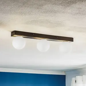 Comparateur de prix : Markslöjd Markslojd - mini - Applique de salle de bain à 3 ampoules noir IP44, G9