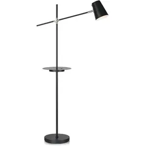 Comparateur de prix : Markslöjd LINEAR-Lampadaire Liseuse avec tablette et port USB H144cm Noir