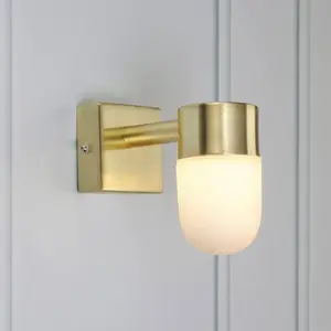 Comparateur de prix : MARKSLOJD Applique murale de salle de bains menton Laiton 1 ampoule - Laiton