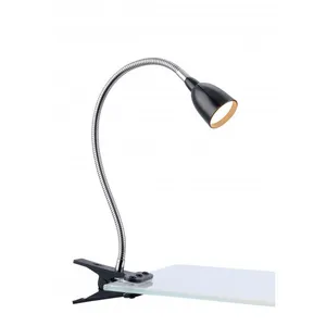 Markslöjd Lampe à pince LED Tulip, noire pas cher